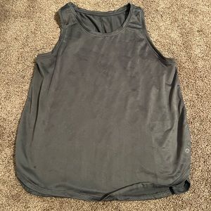 Grey Camouflage Print Athletic Tank